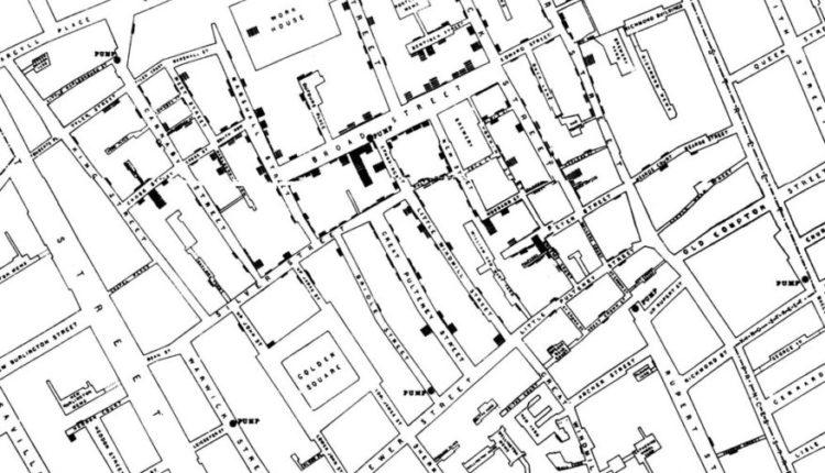 John Snow’s cholera map of Soho
